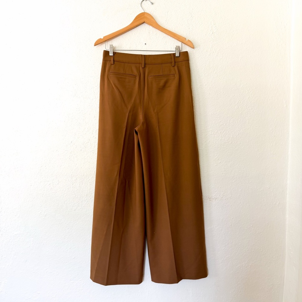Madewell The Harlow Wool Blend Super Wide-Leg Trouser in Camel - Picture 3 of 9